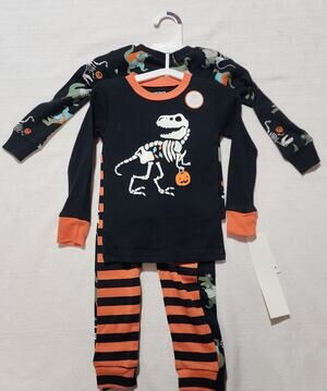 Halloween T-rex pajama 2 pair set for baby 2T carter's